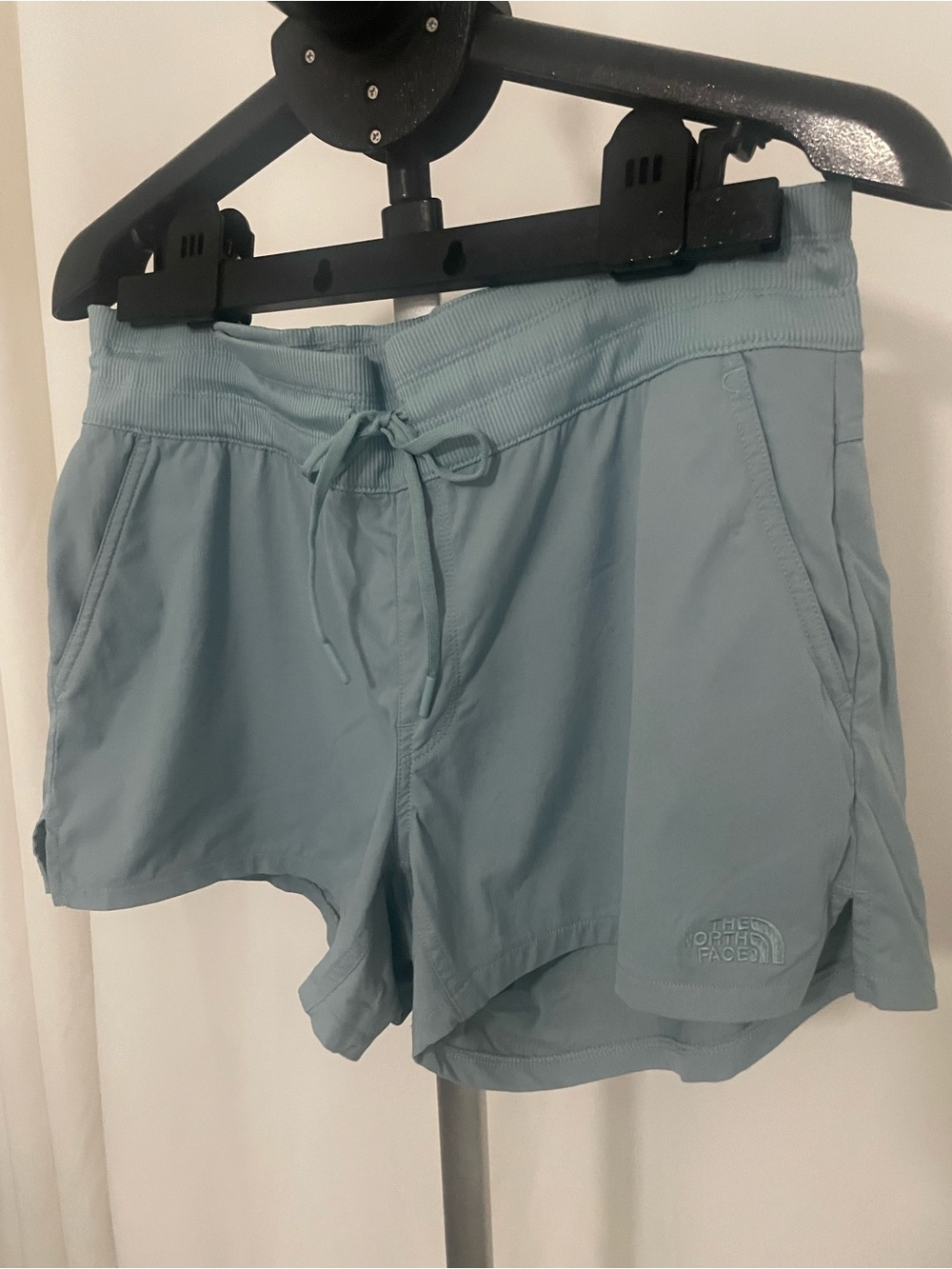 The North Face Women's Dusty Blue Drawstring Athletic Shorts